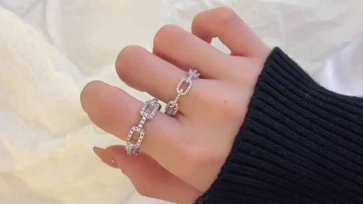 FOXI Pure 925 Silver Rings - Ready to Ship Hollow Out Band