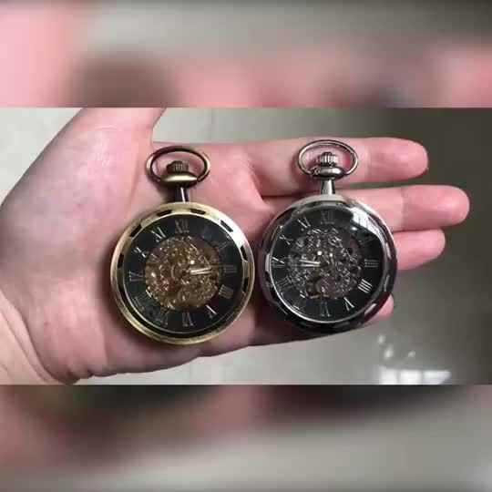 Luxury Antique Golden Roman Numerals Dial Mechanical Hand Winding