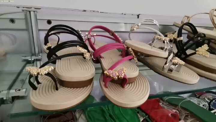 Gold Butterfly Sandals Custom Logo Zapatillas Soft Flip Flops