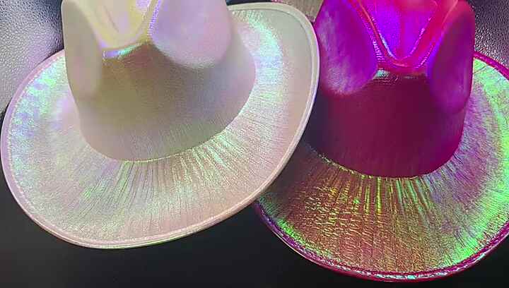 Cappello da Cowboy scintillante all'ingrosso colori metallici
