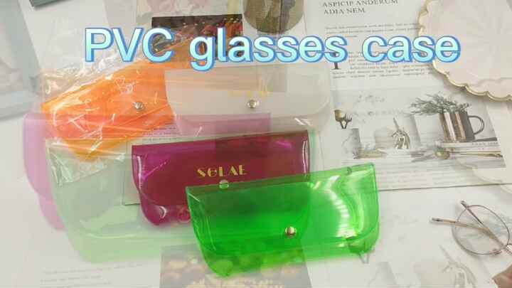 Custom Logo Waterproof PVC Sunglasses Cases Pouch OEM