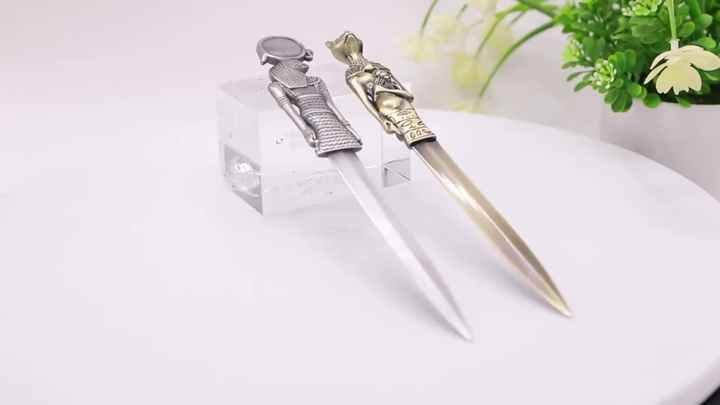 クラシックレターオープナー古代エジプトのトーテムペーパーナイフ開梱