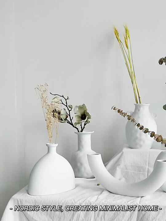I migliori vasi decorativi in ​​ceramica minimalista per la stampa 3D Merlin Living fabbrica e fornitori | MERLIN LIVING