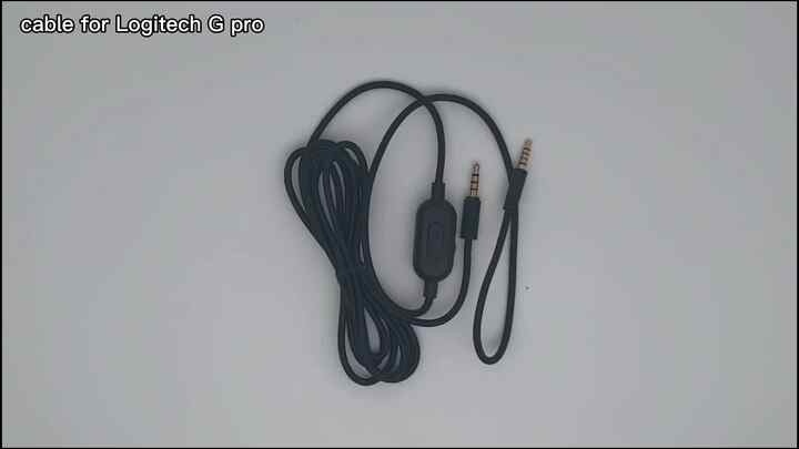 200cm Gaming Headset Cable Striped Audio Cable for Logitech G433