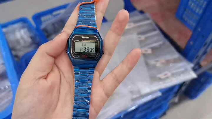Skmei 1123 Women Digital Watch Stainless Steel 3ATM Waterproof Custom Logo  Lady Wrist Dress Watches
