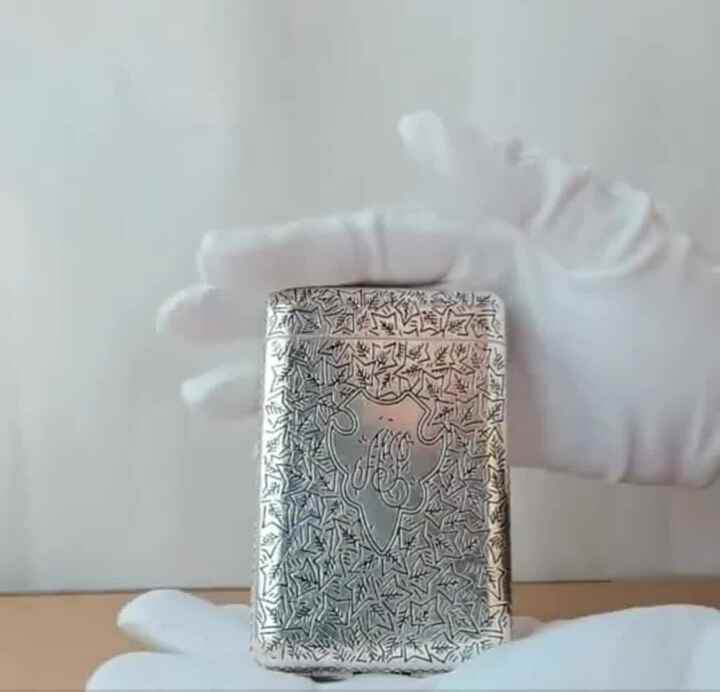 custom metal cigarette case Smoking Accessories Cigarette Box Metal Creative Cigarette Clip Custom  Metal Flowers Cigarette Case