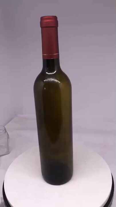 OEM Wholesale 750ml Amber clear Black Glass Green Burgundy Champagne Red  Wine Glass Bottle