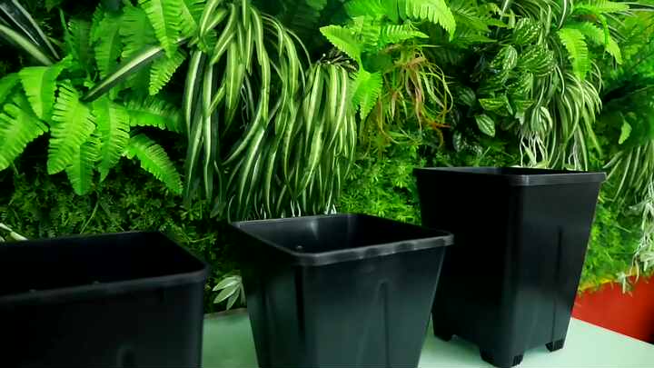 Durable Hard Plastic 20 Gallon Pot Black Flower Plant Pots Big Nursery Pots