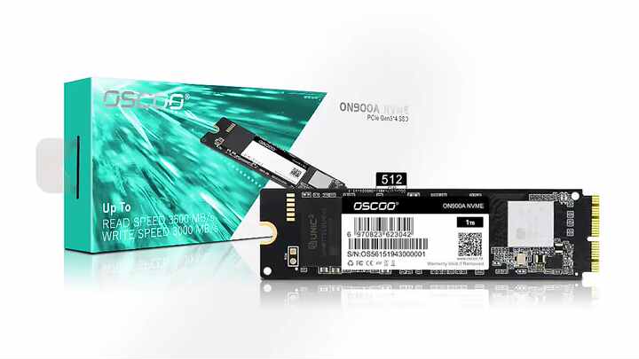 OSCOO M.2 SSD for Macbook Pro Nvme Pcie3.0 M.2 Ssd 512GB High