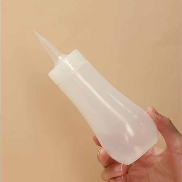 4oz Bpa Free Hdpe Ldpe Squirt Empty Syrup Bottle With Twist Top Cap