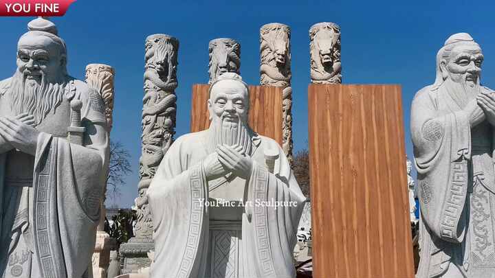 東洋風古代中国賢者白大理石孔子像| Alibaba.com