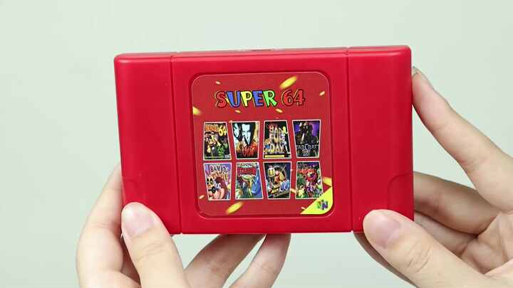 New Super 64 Bit Retro Game Card 340 in Game Cartridge for N64 Video Game  Console