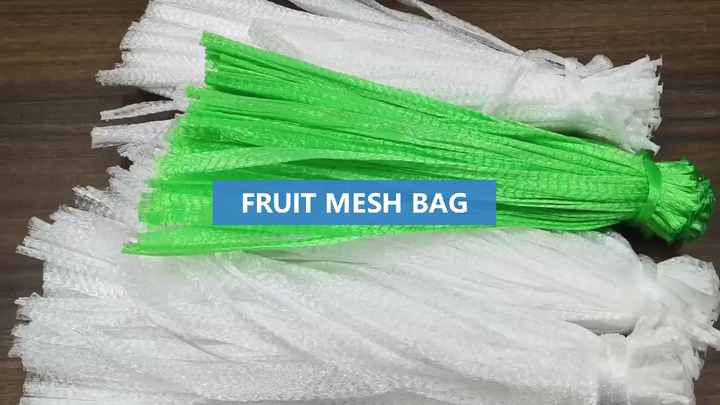Eco Friendly Vegetable Fruit Net Bag Supermarket Packing Mesh Bag