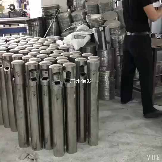 Hot Sale Ground Ash Barrel Waste Bin.for Use Outside Of Office