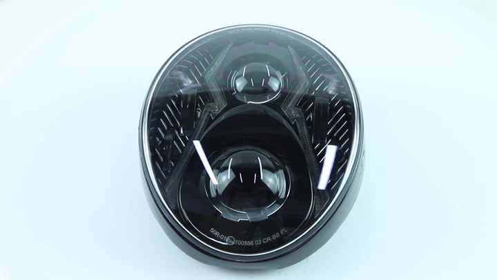 ハーレーダビッドソン用D0T認定LEDヘッドライトブレイクアウト