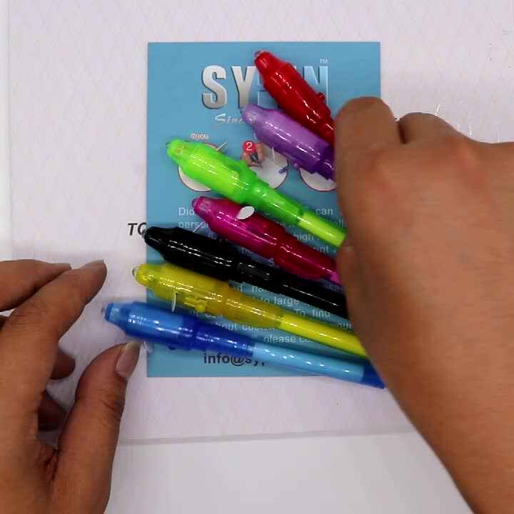 Invisible Ink Magic Pen with UV Light Novelty Ballpoint Pen, OEM