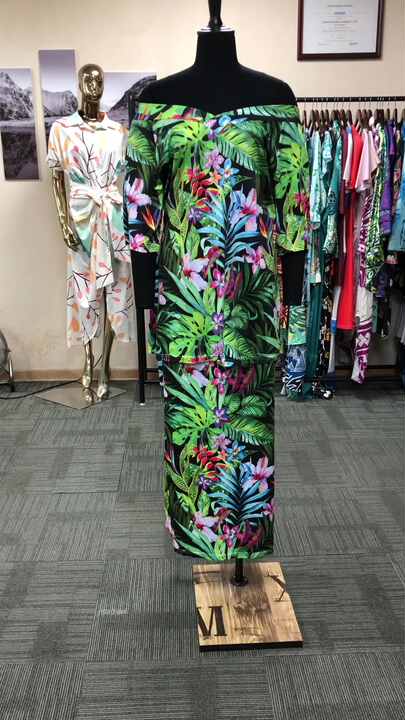Women Custom Design Ethnic Style Polynesian Tribal Island Dress Vacation  Samoan Puletasi Sexy Top and Skirt 2 Pcs Set