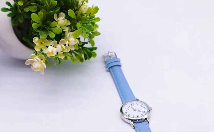 FEMBW Orologi da donna con cinturino in pelle movimento al quarzo giapponese numeri arabi romani, resistente all'acqua 50 m, Marrone romano, Cinghia