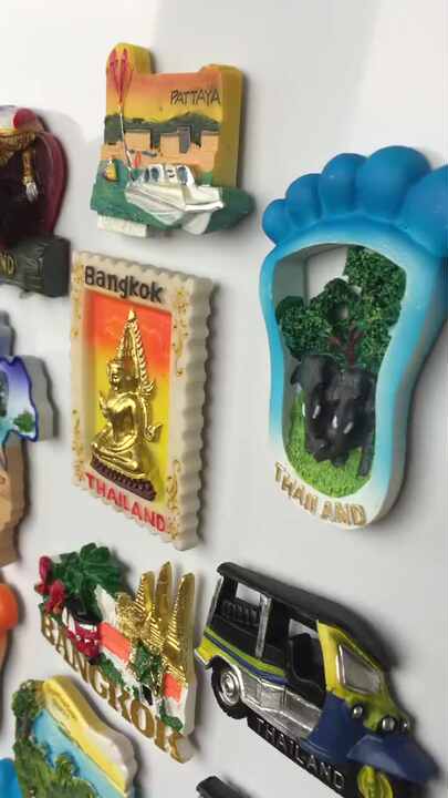 Pattaya Thailand 3D Refrigerator Magnet - Handmade Resin Souvenir For Home & Kitchen Decor
