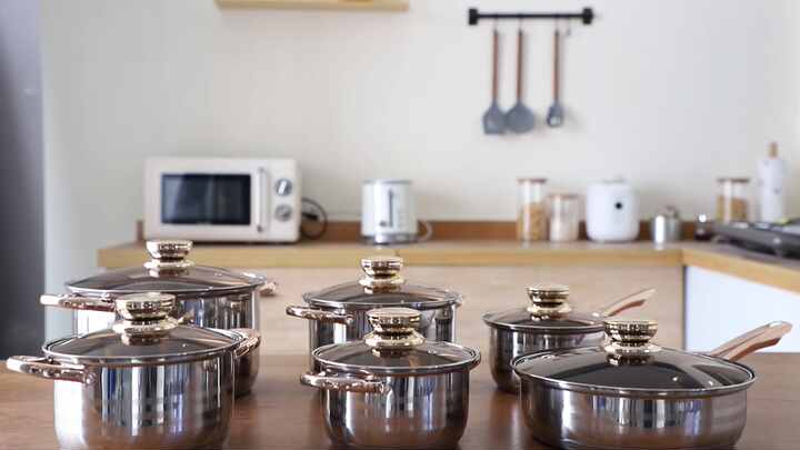 Stainless Steel Cookware Set Induction Cooking Pots
