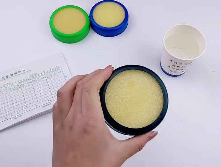 NIHENHAO Plastique Rond Pour Étui Éponge Doigt Humide Outil Humidifié