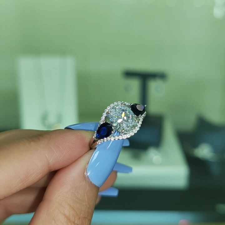 RINNTIN LZR05 Gemstone Jewelry Ring 925 Sterling Silver Wedding