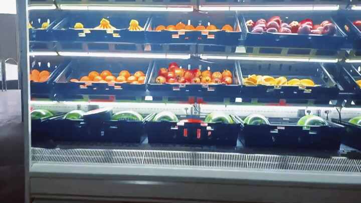果物野菜陳列用冷蔵庫（水スプレー式）鮮度保持業務用冷凍冷蔵機器