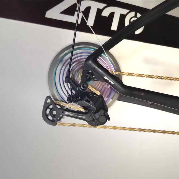ZTTO MTB Road Bike 12 Speed Gold Chain Oil Slick 12v Eagle