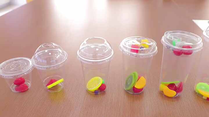 7 10 12 16 18 20 24 32 oz PET Transparent Clear Disposable Plastic Cups  With Flat Dome Lid Wholesale Custom Print Logo 12oz 16oz