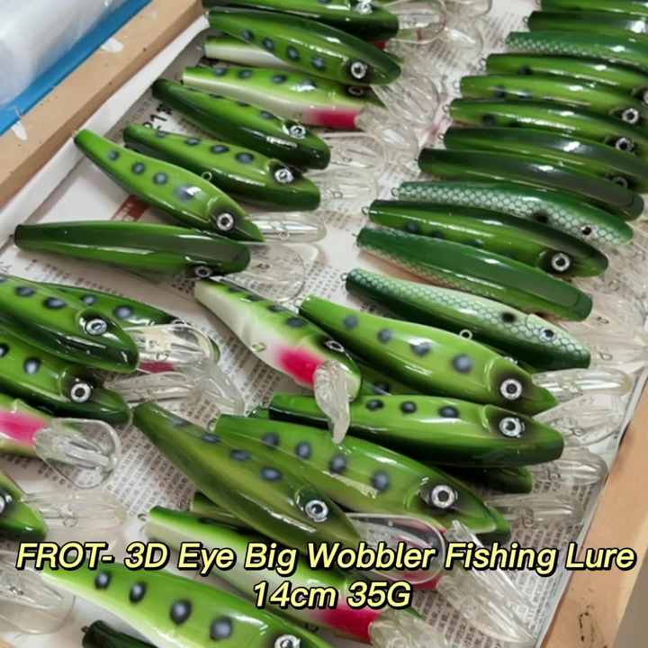 Dルアー FROT-3Dアイビッグウォブラーフィッシングルアーシートローリング