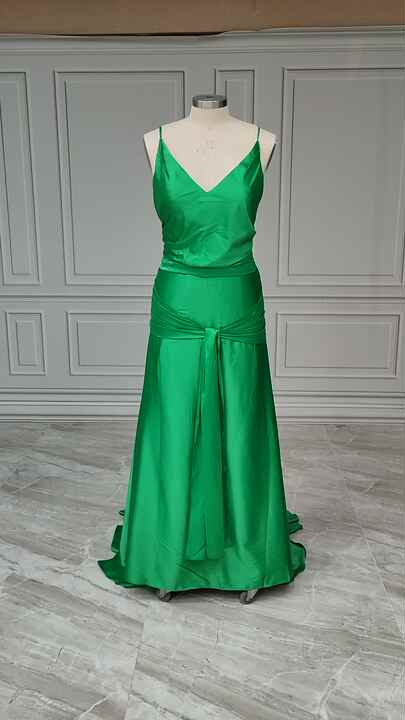 green silk dress atonement The Story Behind Keira Knightley's Emerald-Green Slip Dress From 'Atonement'