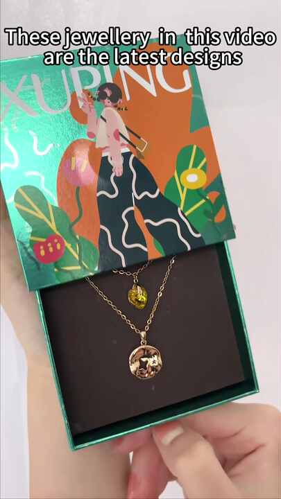 Wholesale Xuping Jingjing Fashion Jewelry Crystal Heart Necklace