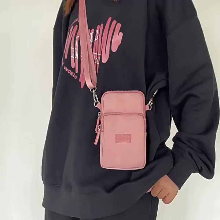 Fashionable Leather Small Crossbody Purse Mobile Phone Bag For Women