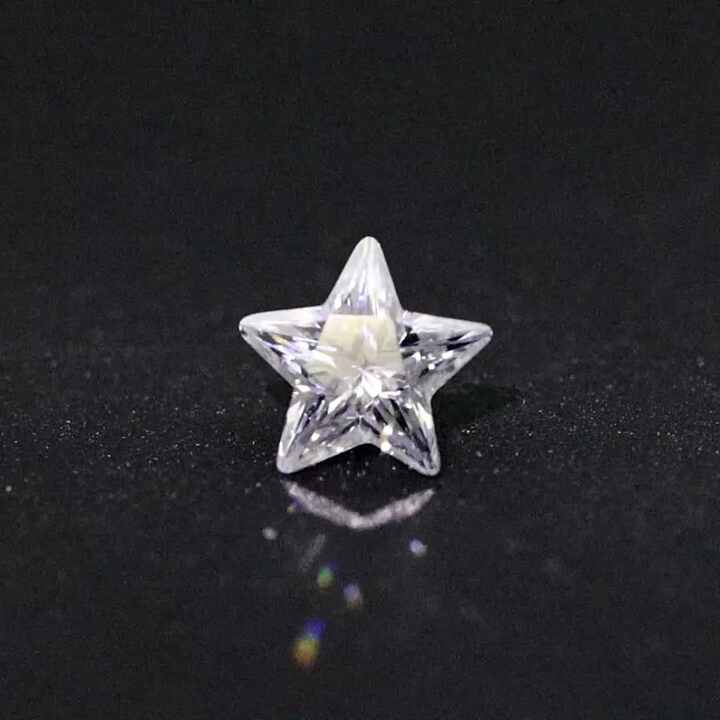 Grade 5A Loose CZ European Star Cut Gemstones for Jewelry