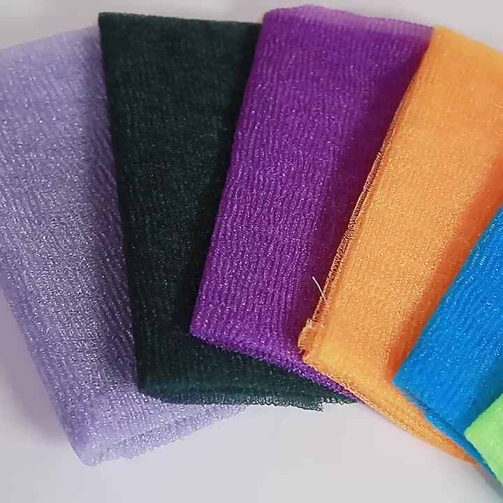 Floral Long Nylon Bath Scrub Towels Exfoliating Body Wash
