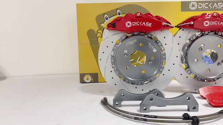 VW Golf Mk4 Mk5 Mk7 gti R用 4ポット自動ブレーキキャリパー D41 18インチ