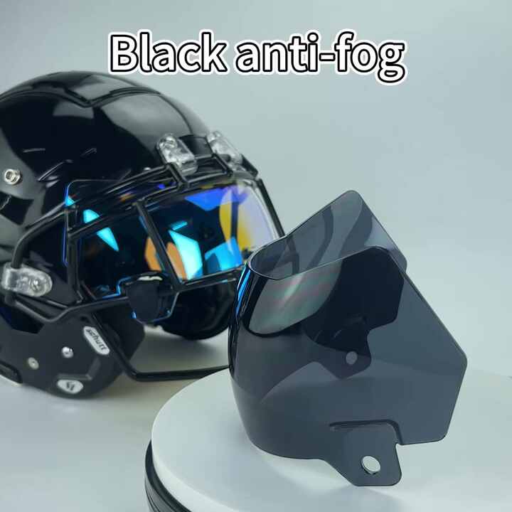 Football Helmet Visor - Clear Red Anti-Fog UV Protection Shield For Adult & Youth