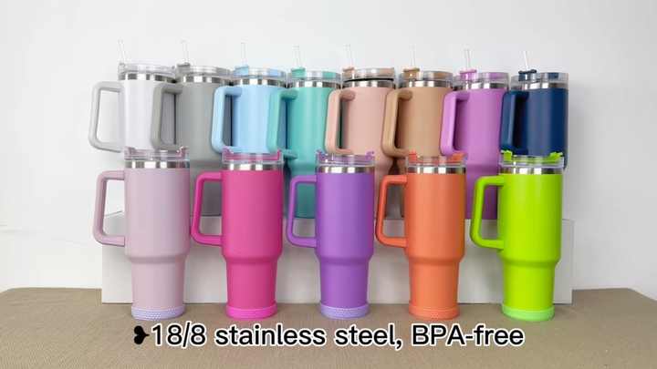 Budget Friendly Quencher Stainless Steel Reusable Vacuum Insulated