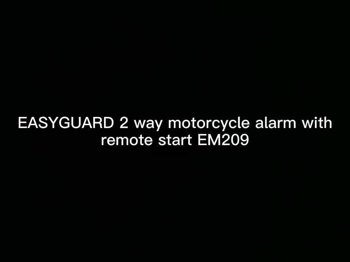 EASYGUARD EM211 2-Way Motorcycle Alarm With Remote Start - 12V Security System