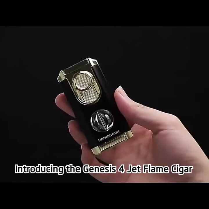 cigarette lighter windproof Triple Jet Flame Cigar Cigarette Lighter Windproof V Cutter Modern Luxury  Design Refillable Zinc Alloy Butane Business Gifts