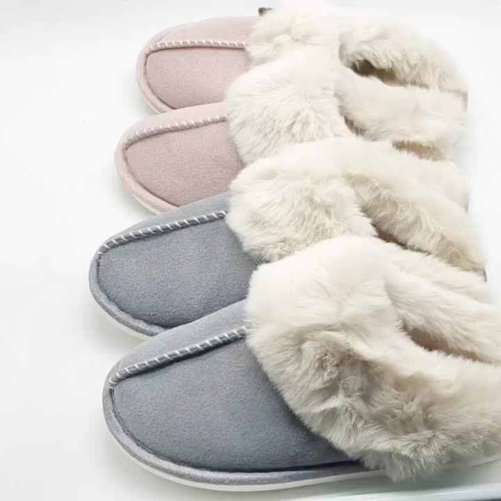 Super Soft Cozy Women's Slippers - Grey, Small (Fits Shoe Sizes 5.5-7) With Slip-Resistant Sole - View #6