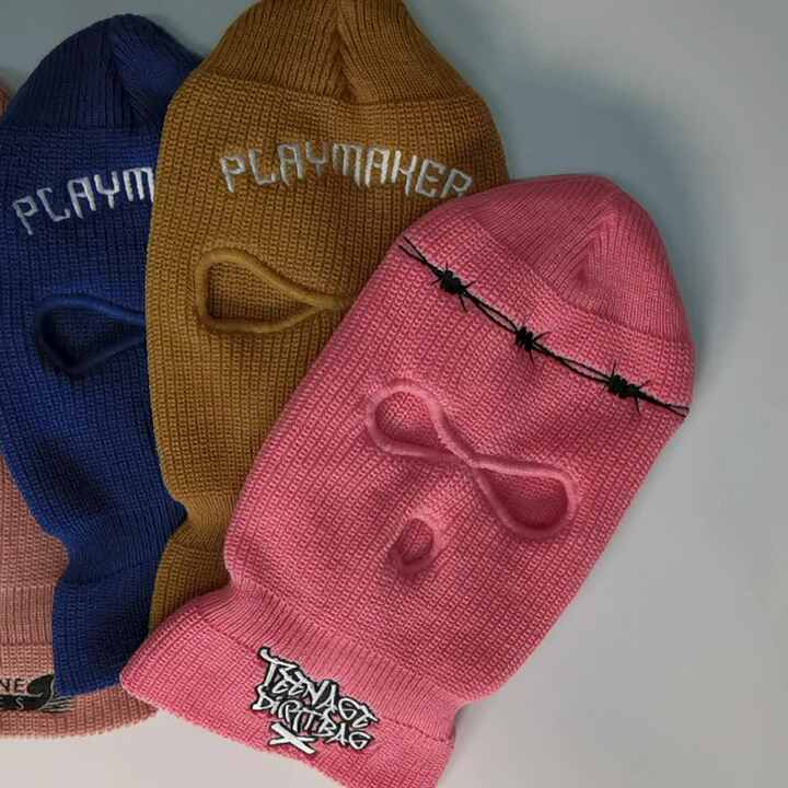 卸売りカスタムデザイン刺繍3穴フルフェイスカバーバンディット