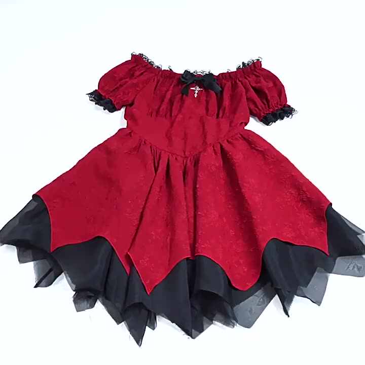 Gothic A-Line Dress for Women - Elegant Grunge Party Wear, Perfect for  Halloween & Club Events - Plus Size Available