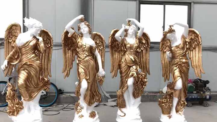 Statue Ange Debout en Résine H. 18cm