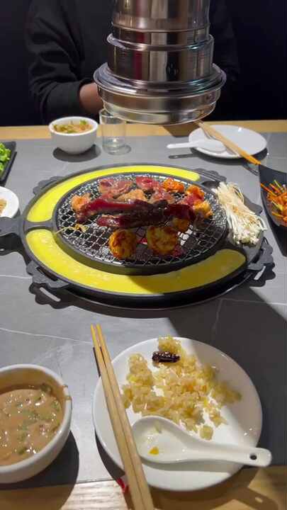 Korean BBQ Necessity Non Stick Grill Pans Easily Cleaned
