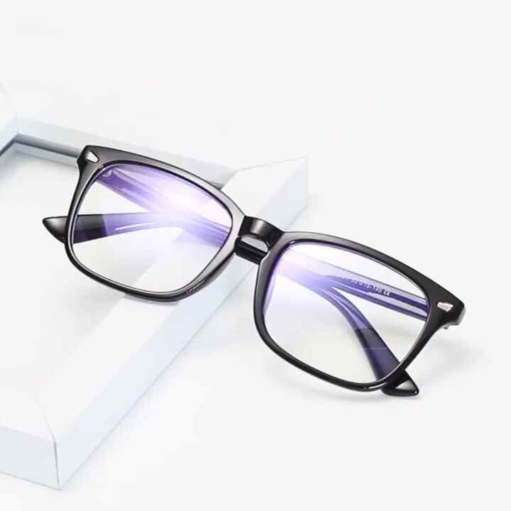 Square Blue Light Blocking Glasses - Thick Frame Computer Gaming Eyewear For Men & Women