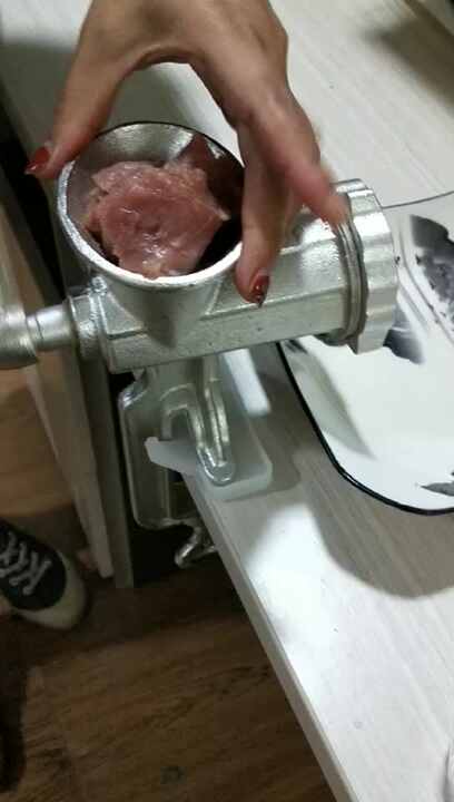 Manual Meat Grinder Durable Cast Iron, High Speed