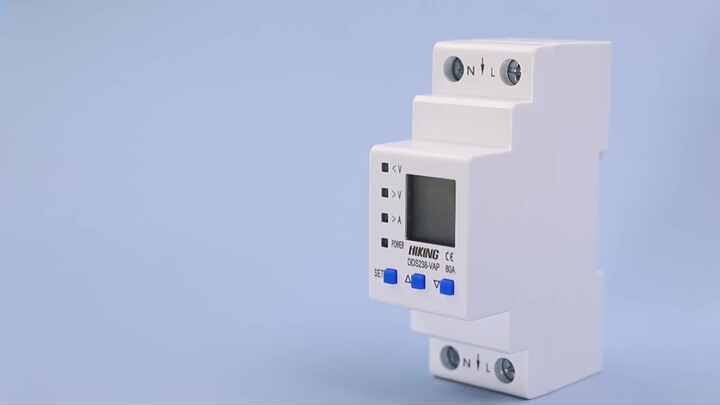 DDS238-VAP Single Phase Over/under Voltage/current protection Protective  Energy Meter/Volatge Protector
