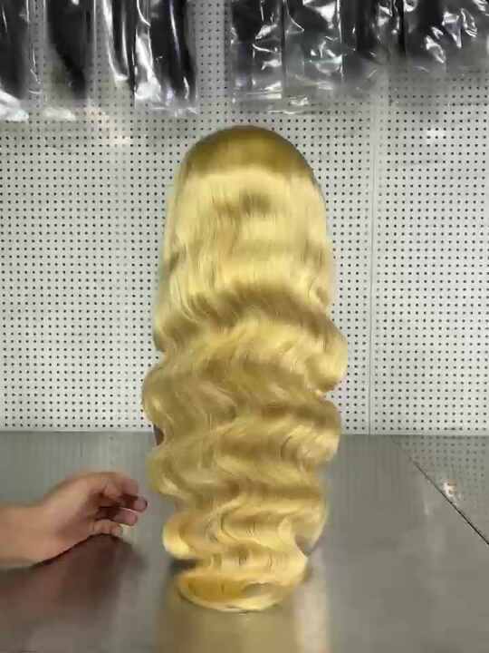 Letsfly Fast Shipping 3PCS/lot Blonde Color 613 Lace Frontal Wigs