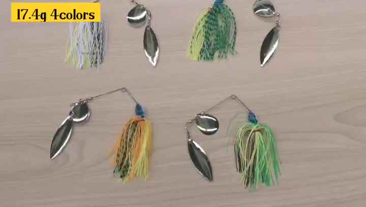 Lot De 4 Leurres De Pêche Métal - Cuillères Toupie Pour Truite Et Bass - 11g à 18g
